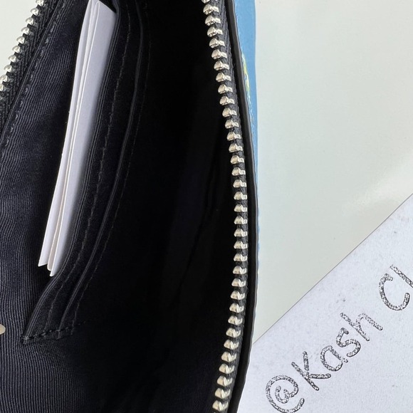 Coach Corner Zip Wristlet With Bow Floral Print - Picture 4 of 5